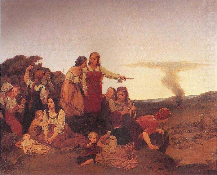 august malmstrom Blenda advises the women of Varend to revenge the pillaging of the Danes china oil painting image